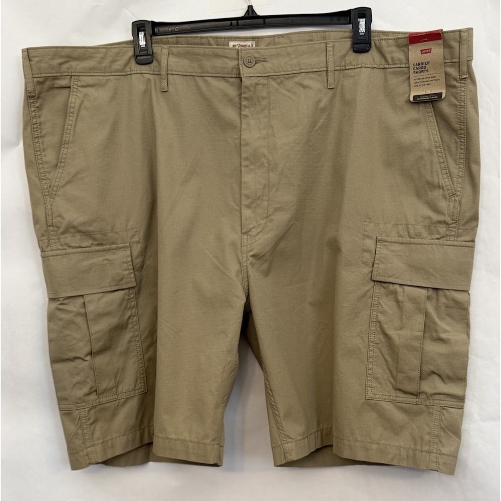New Levi's Cargo Shorts 52 Carrier Cargo 10" Inseam Beige
